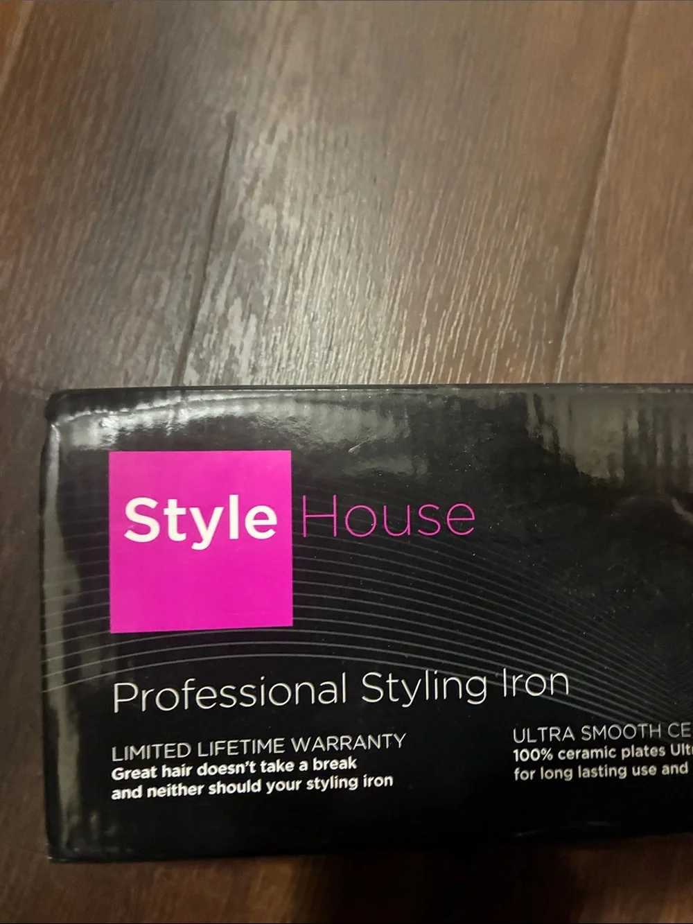 NEW Style House Beauty Amplified Professional Styling Flat Iron Hot Pink ZEBRA